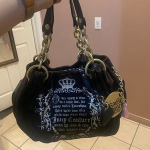 Juicy couture velour bag